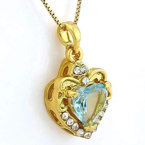 Lot of 100 14kt Gold-plated Fashion Heart Pendants