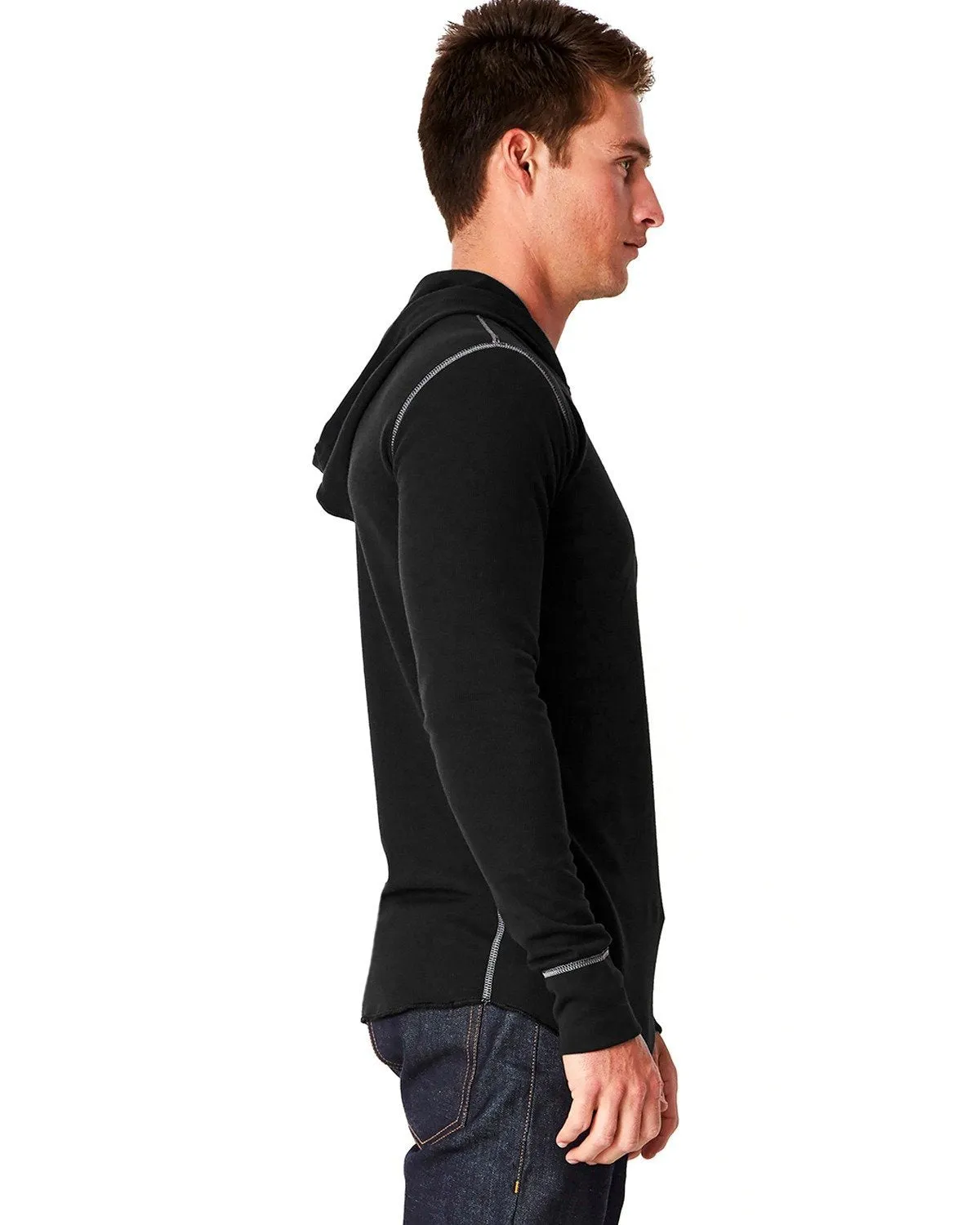 Next Level Thermal Hoody 8221 Black/ Gray