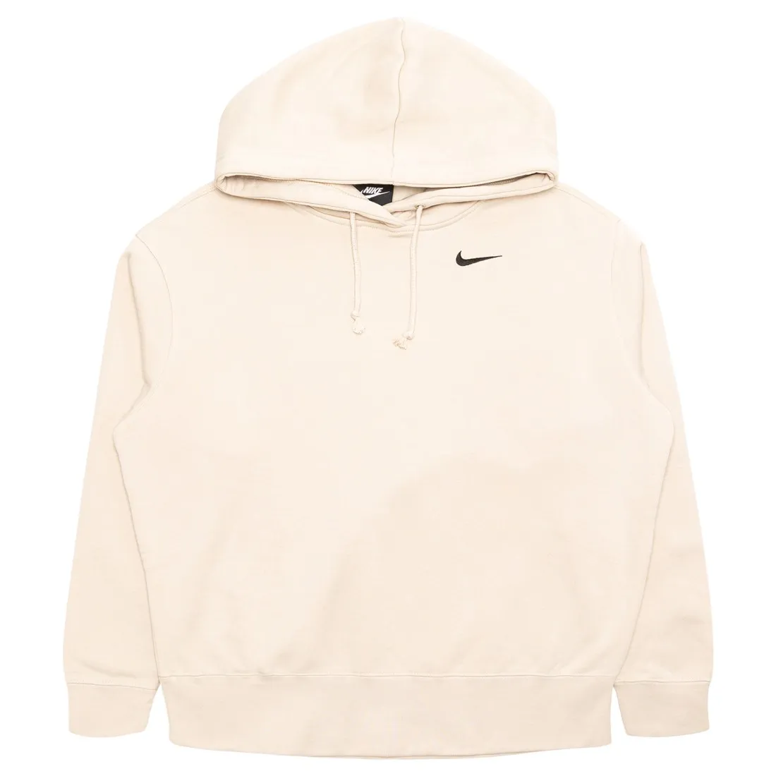 Nike Women Sportswear Fleece Hoody (oatmeal / black)