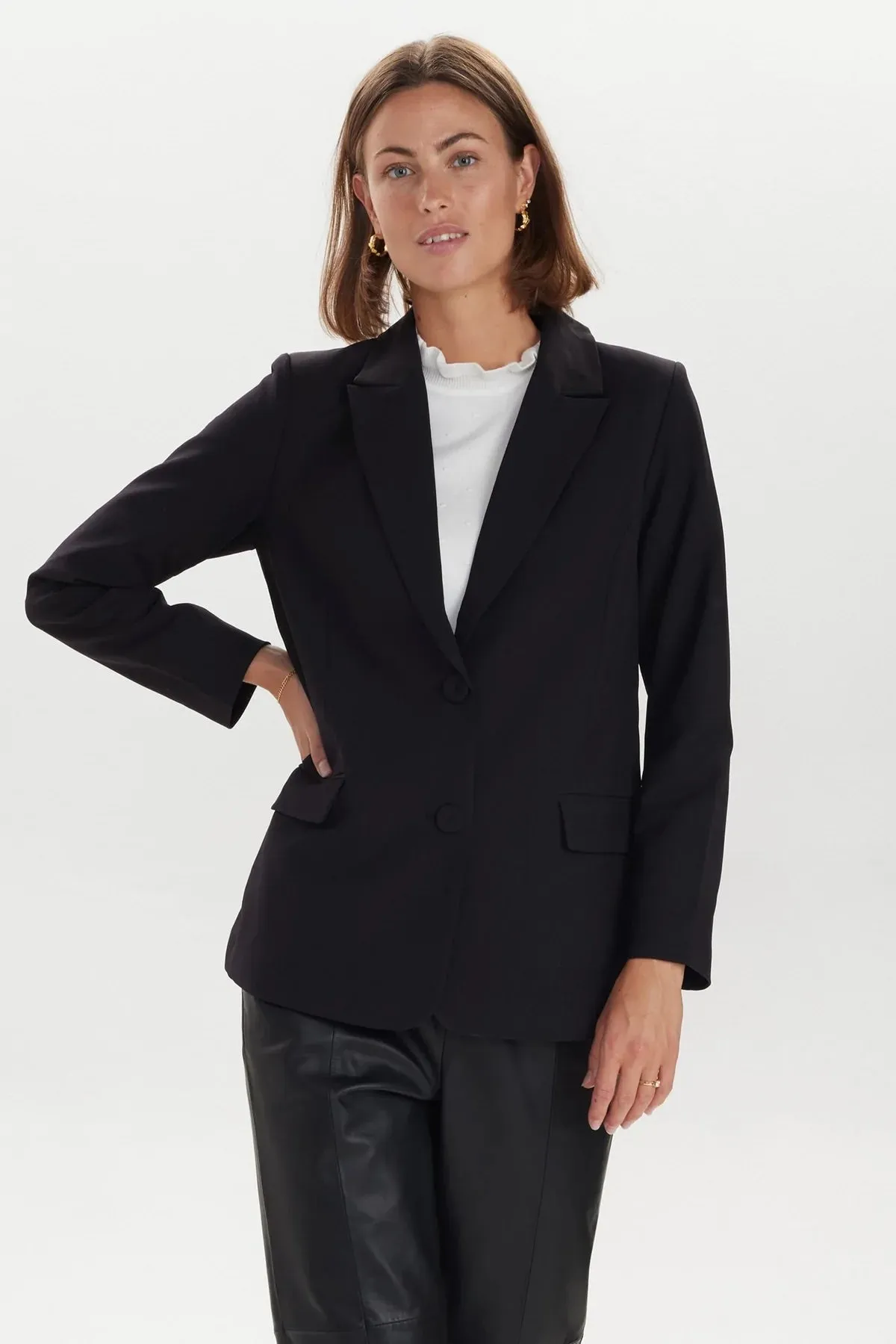 Nümph Nuronja Black Single Breasted Blazer