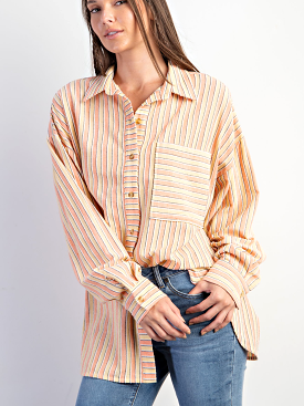 Orange Dream Button Down