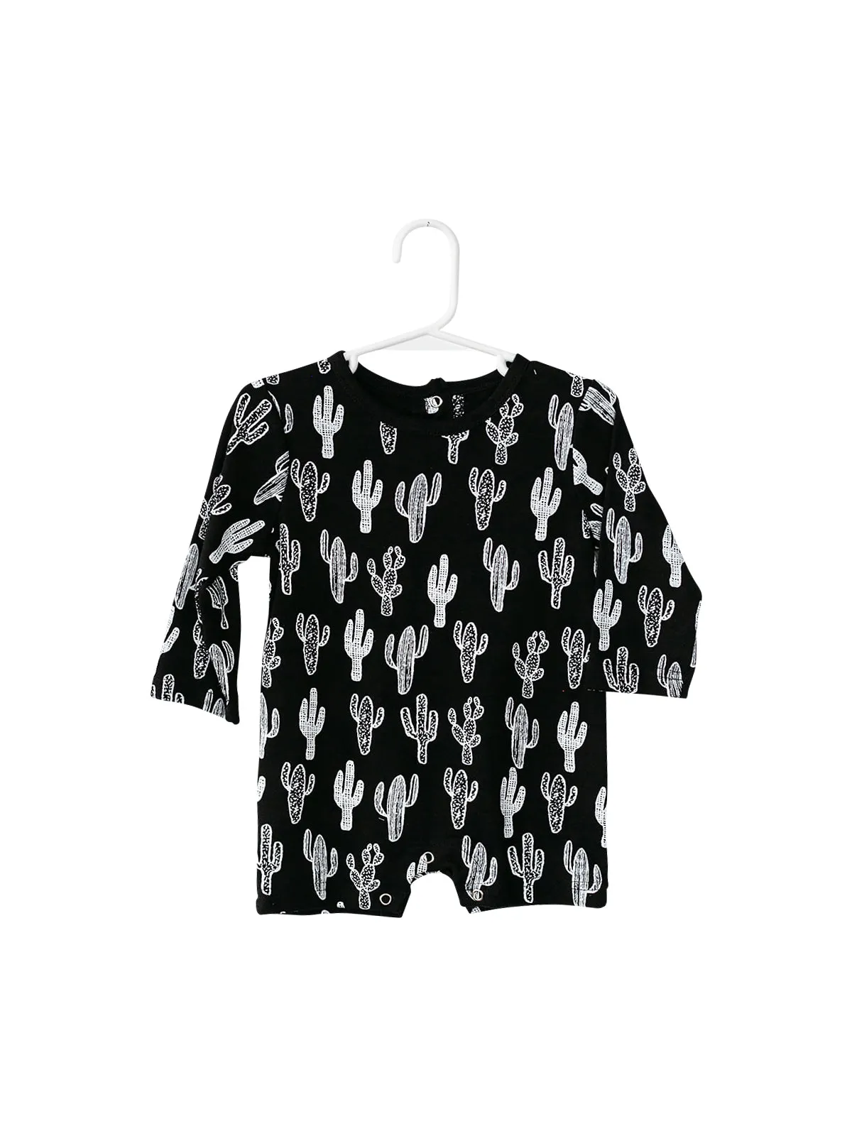 Organic Long Sleeve Romper -  Prints