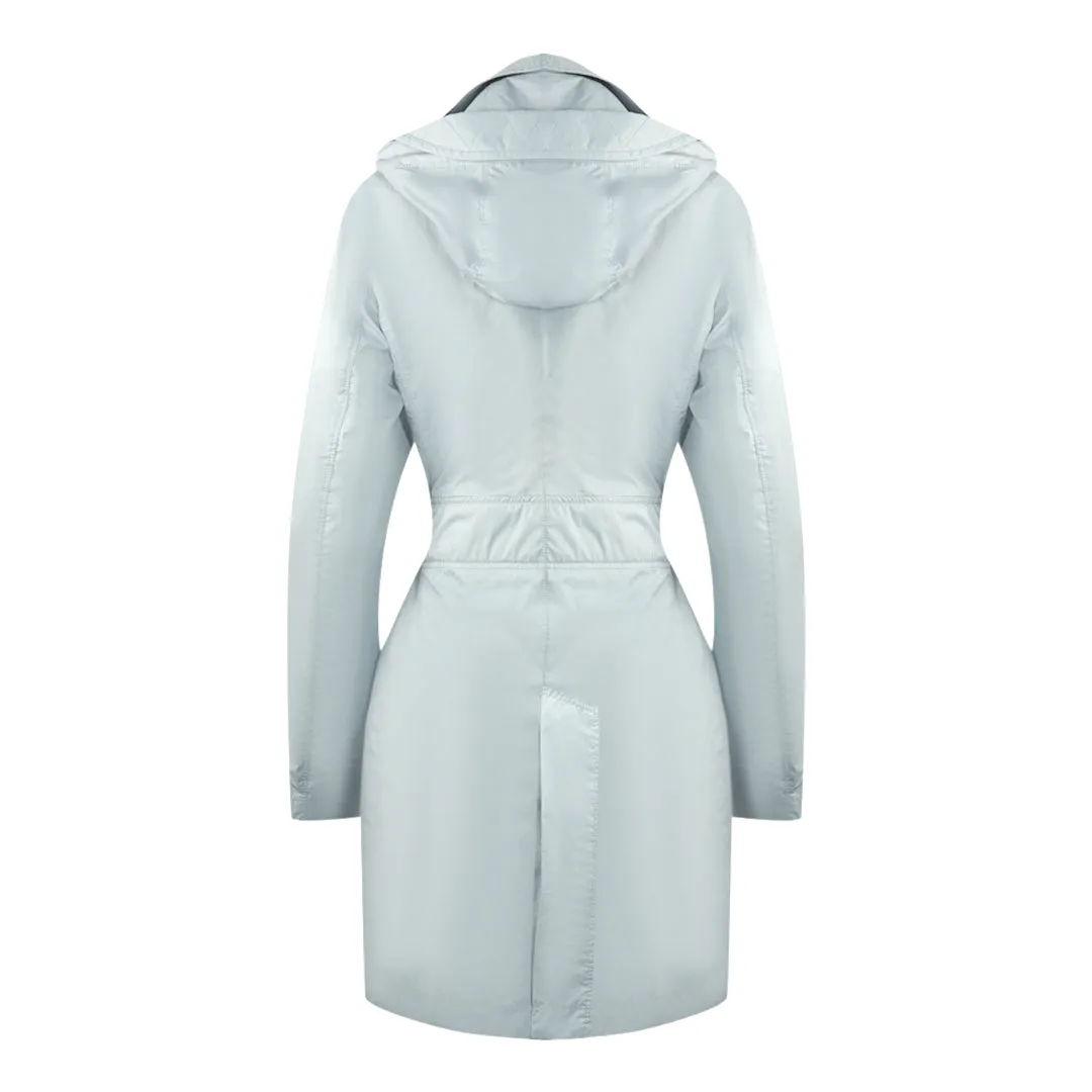 Parajumpers Avery Vapur Blue Hooded Trench Jacket