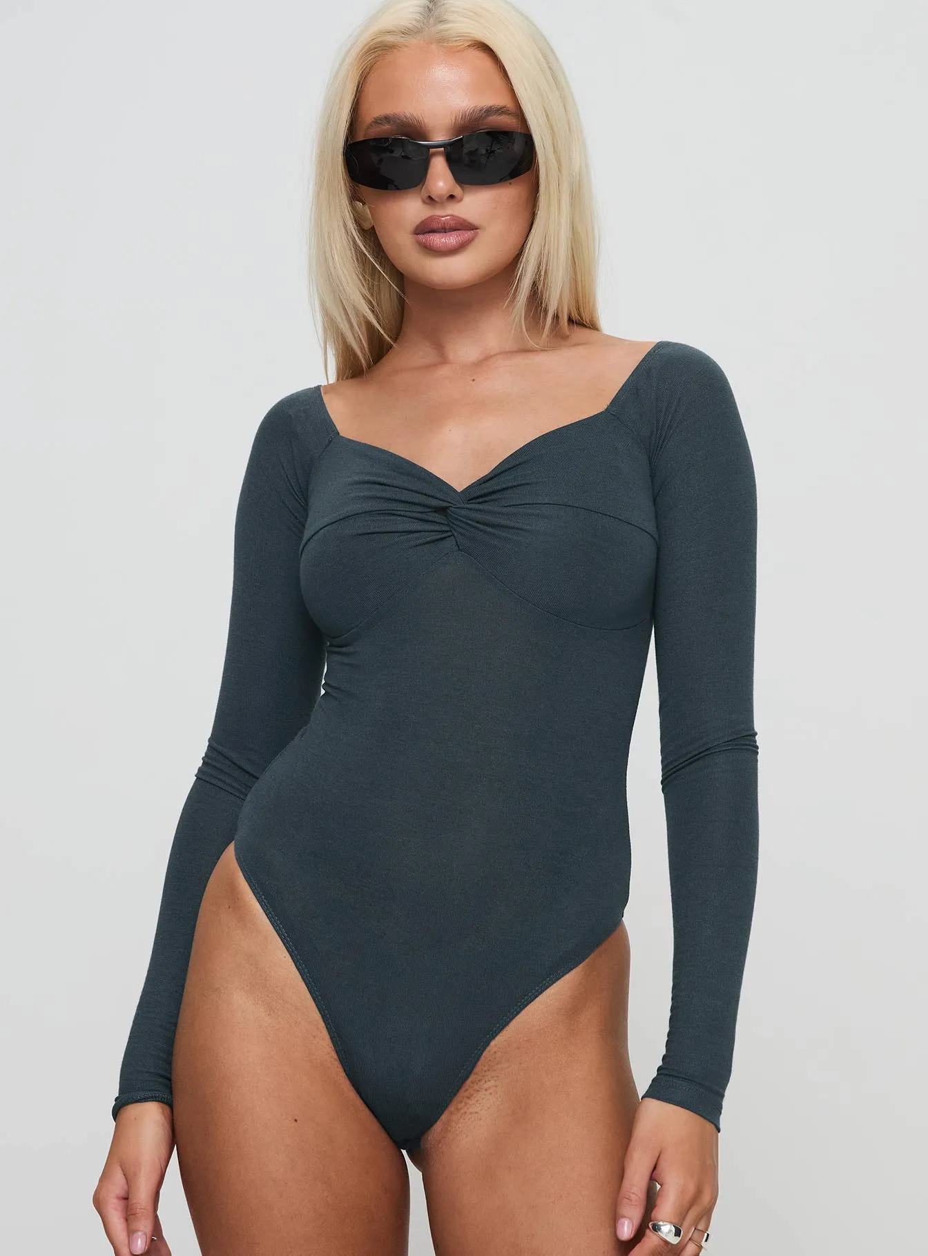 Pici Long Sleeve Bodysuit Navy