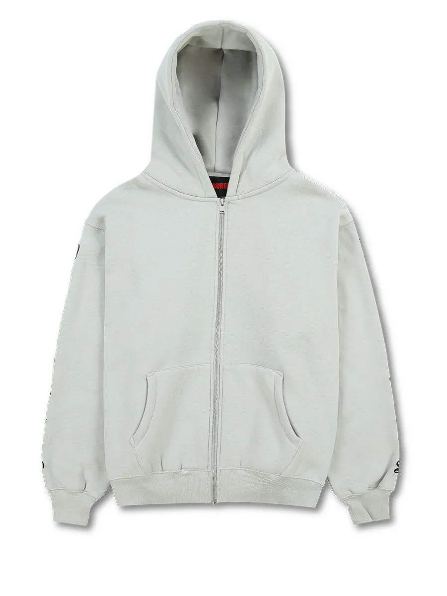 Pleasures Oe Zip Up Hoody - Grey