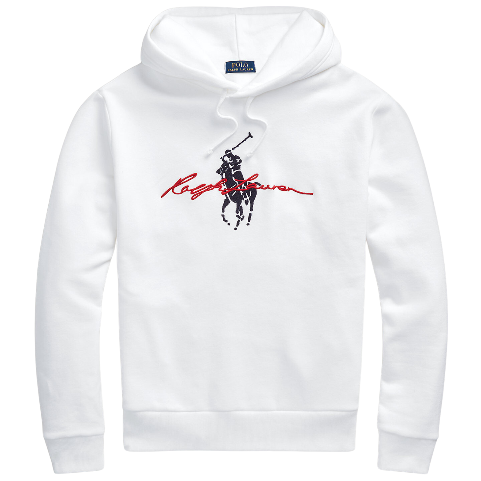 Polo Ralph Lauren Big Pony Logo Fleece Hoodie (White)