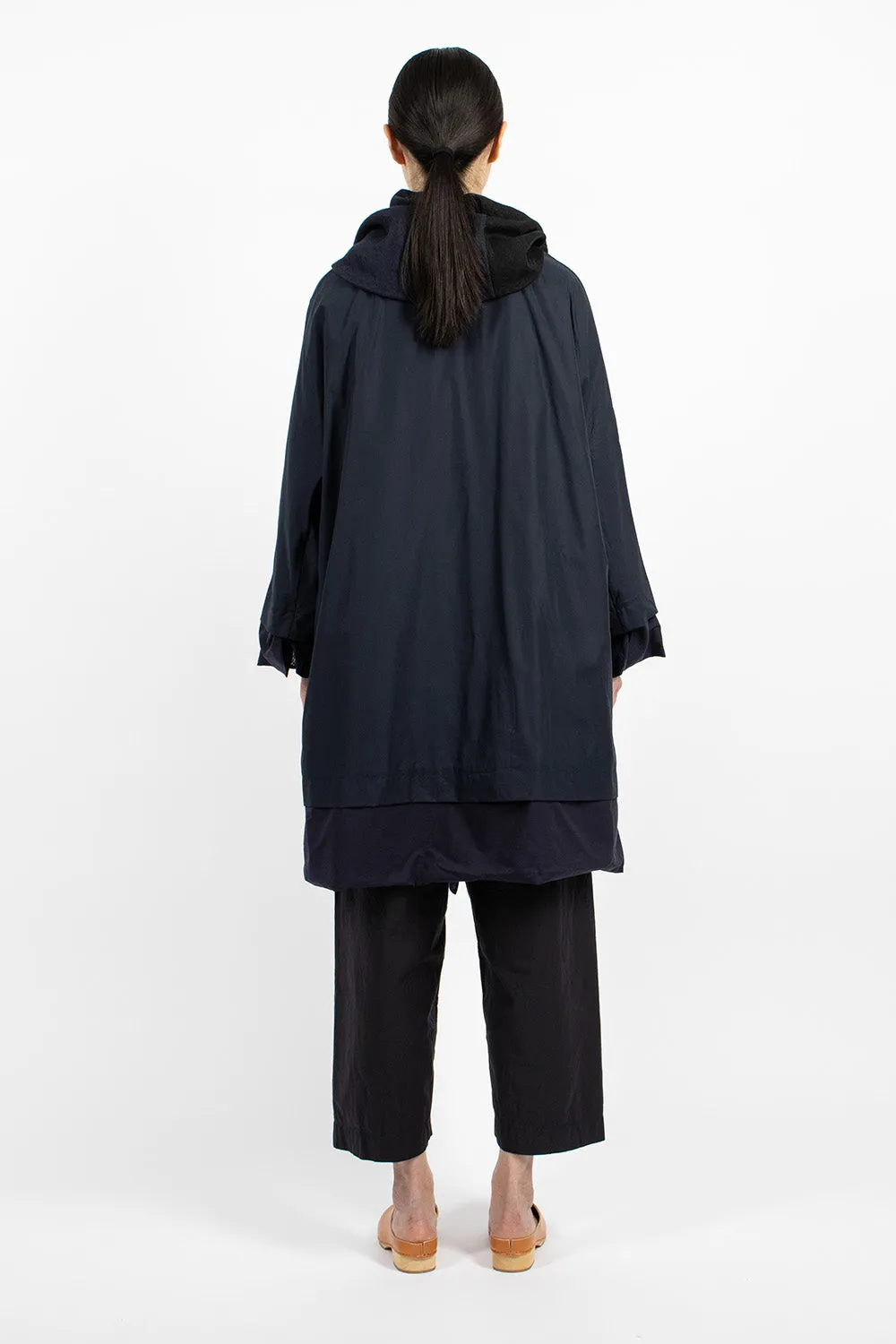 Poppy Reversible Coat Navy Blue