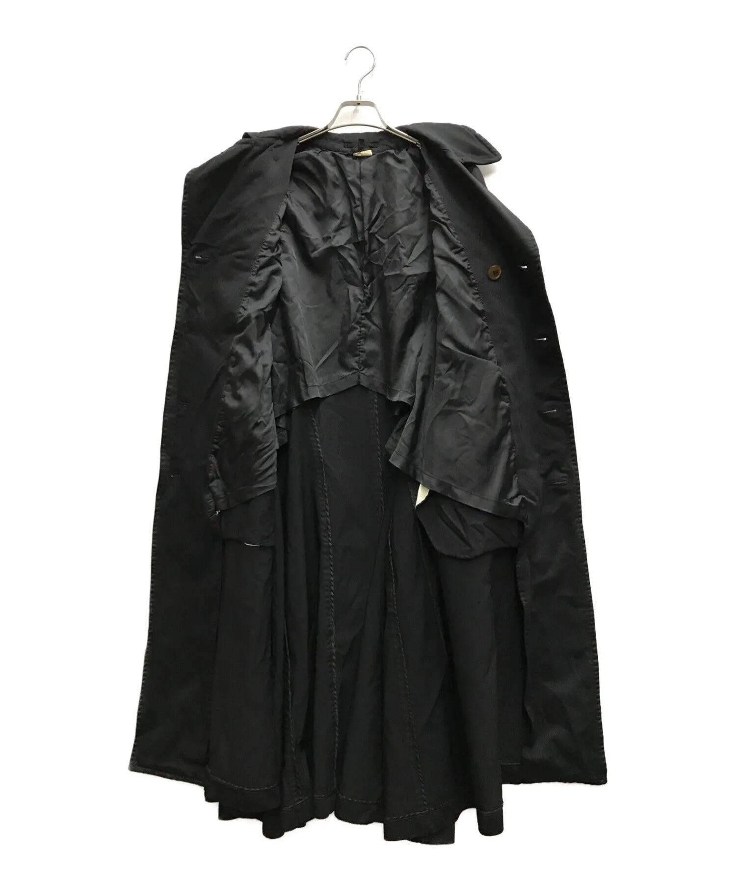 [Pre-owned] COMME des GARCONS Polyester Shrinkable Flared Overcoat GT-C003