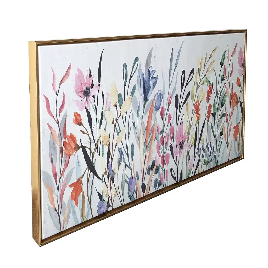 Rainbow of Wildflowers Framed Giclee Wall Art