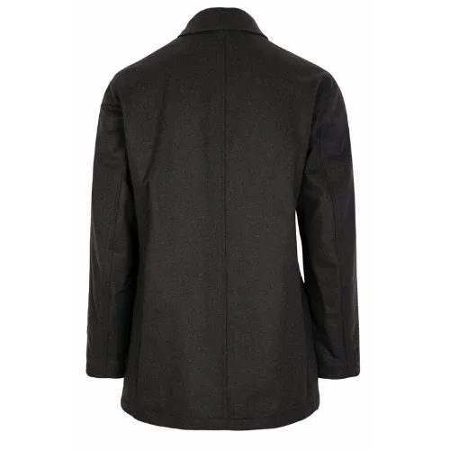 Schneiders Bobby Charcoal Wool And Cashmere Overcoat | Menswear Online