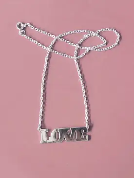 SILVER LOVE NECKLACE