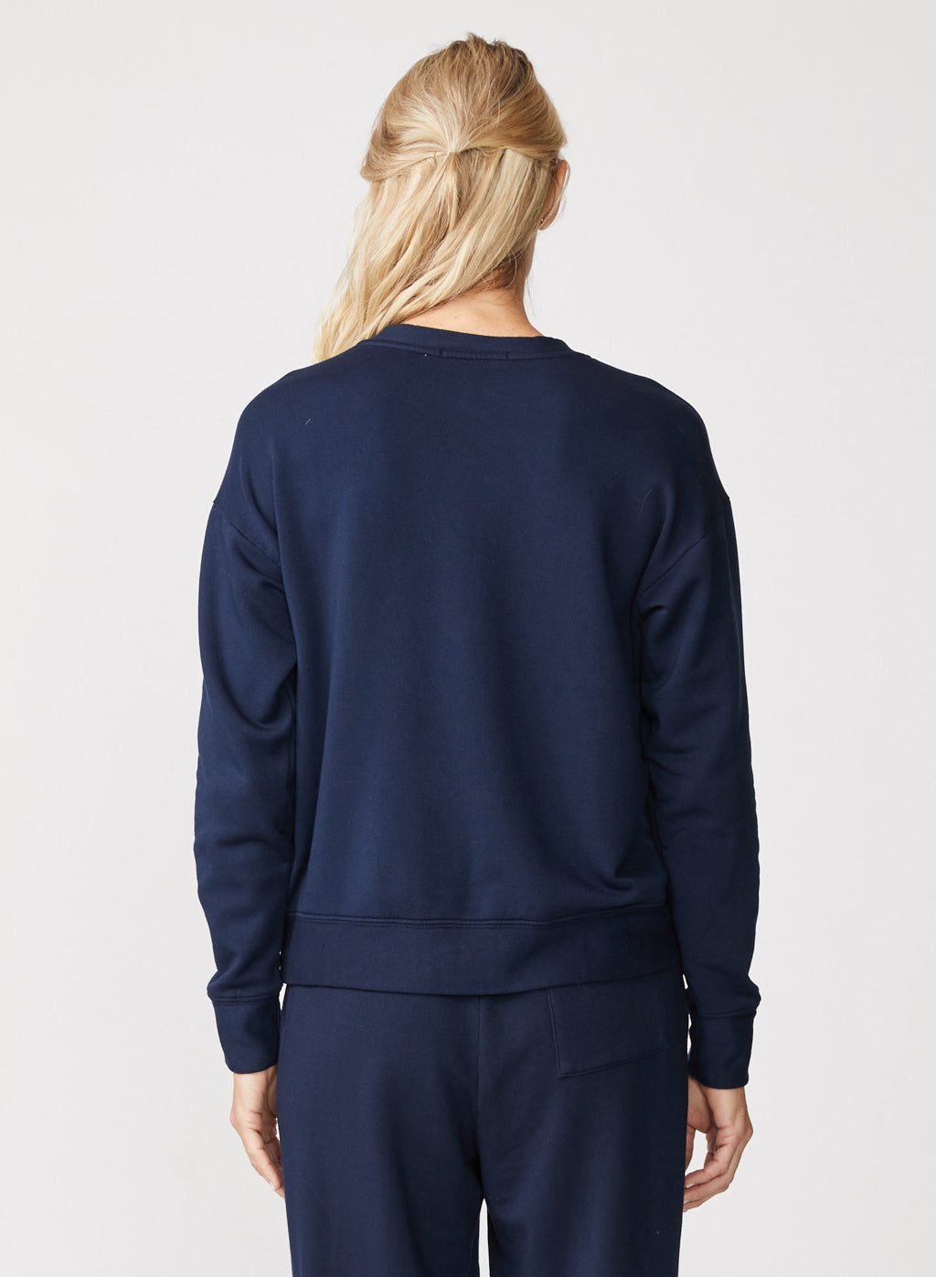 Softest Fleece Crewneck Sweatshirt in New Navy