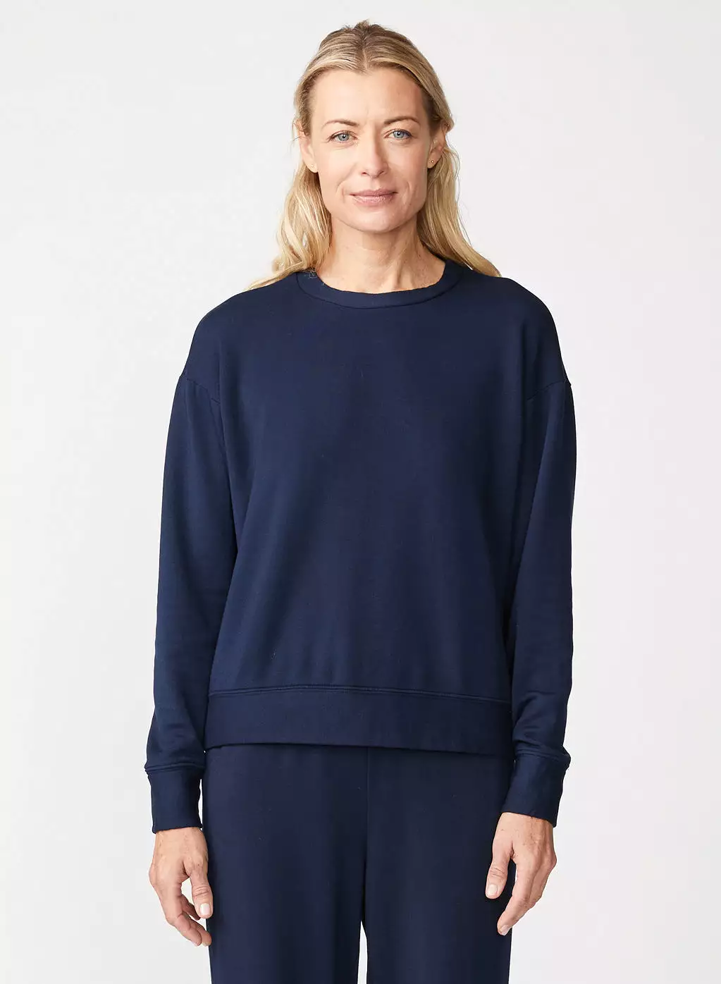 Softest Fleece Crewneck Sweatshirt in New Navy