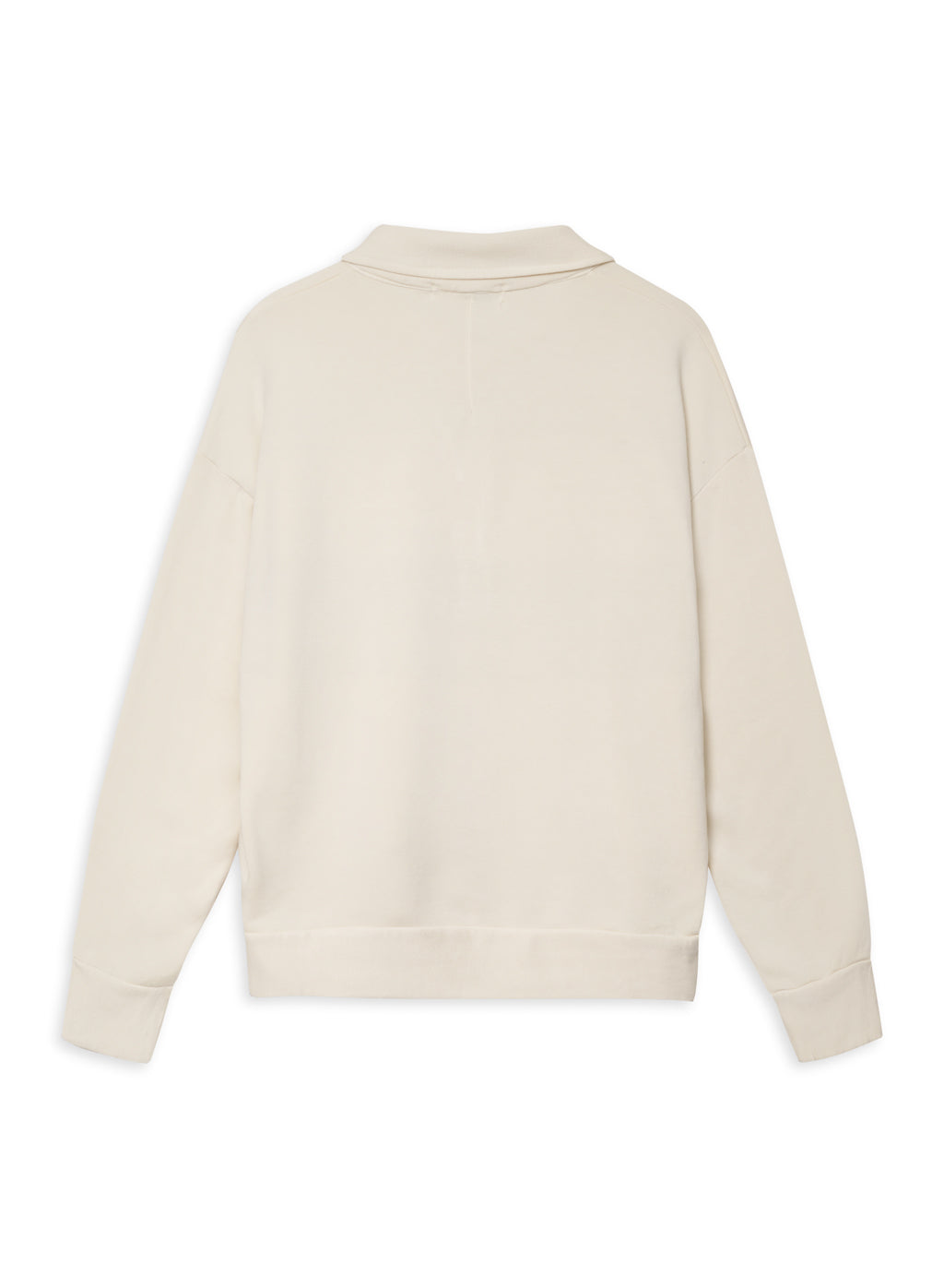 Softest Fleece Oversized Polo in Cream