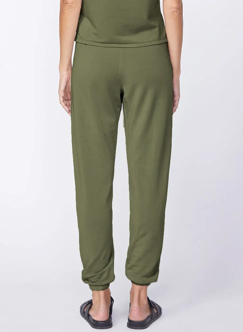 Softest Fleece Sweatpant With Pockets in Seaweed