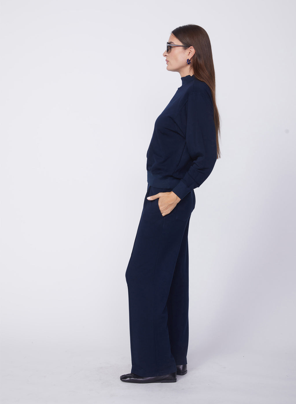 Softest Fleece Trouser in New Navy