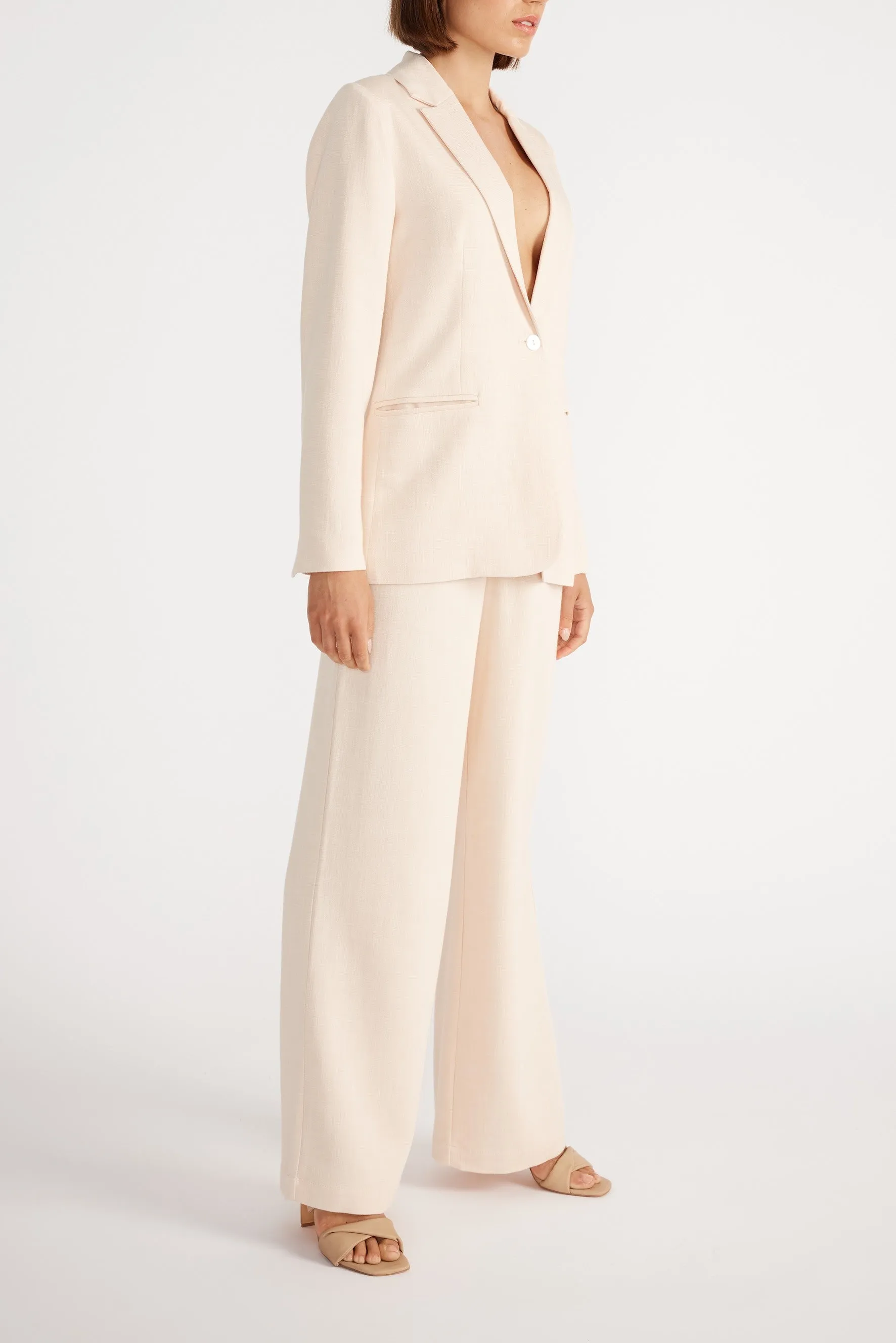 Staple the Label - Ana Wide Leg Pant Peach