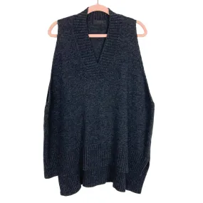 Storets Black Wool Blend Lyla Oversized Sweater Vest- Size S/M