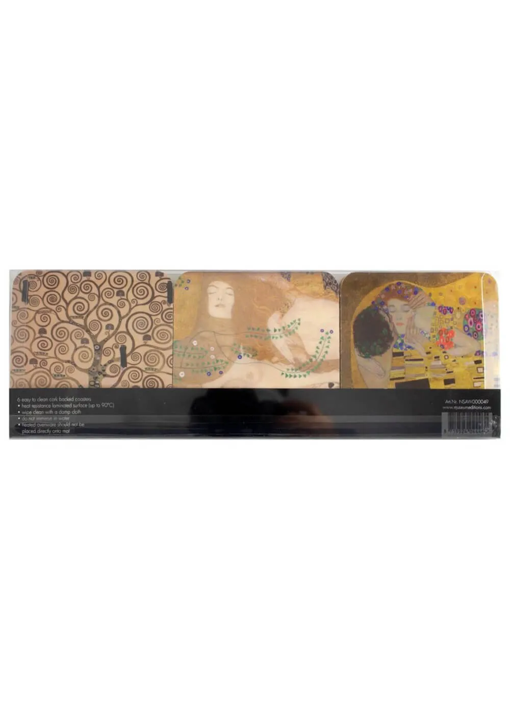 Succubus Art Klimt Set of 6 Coasters