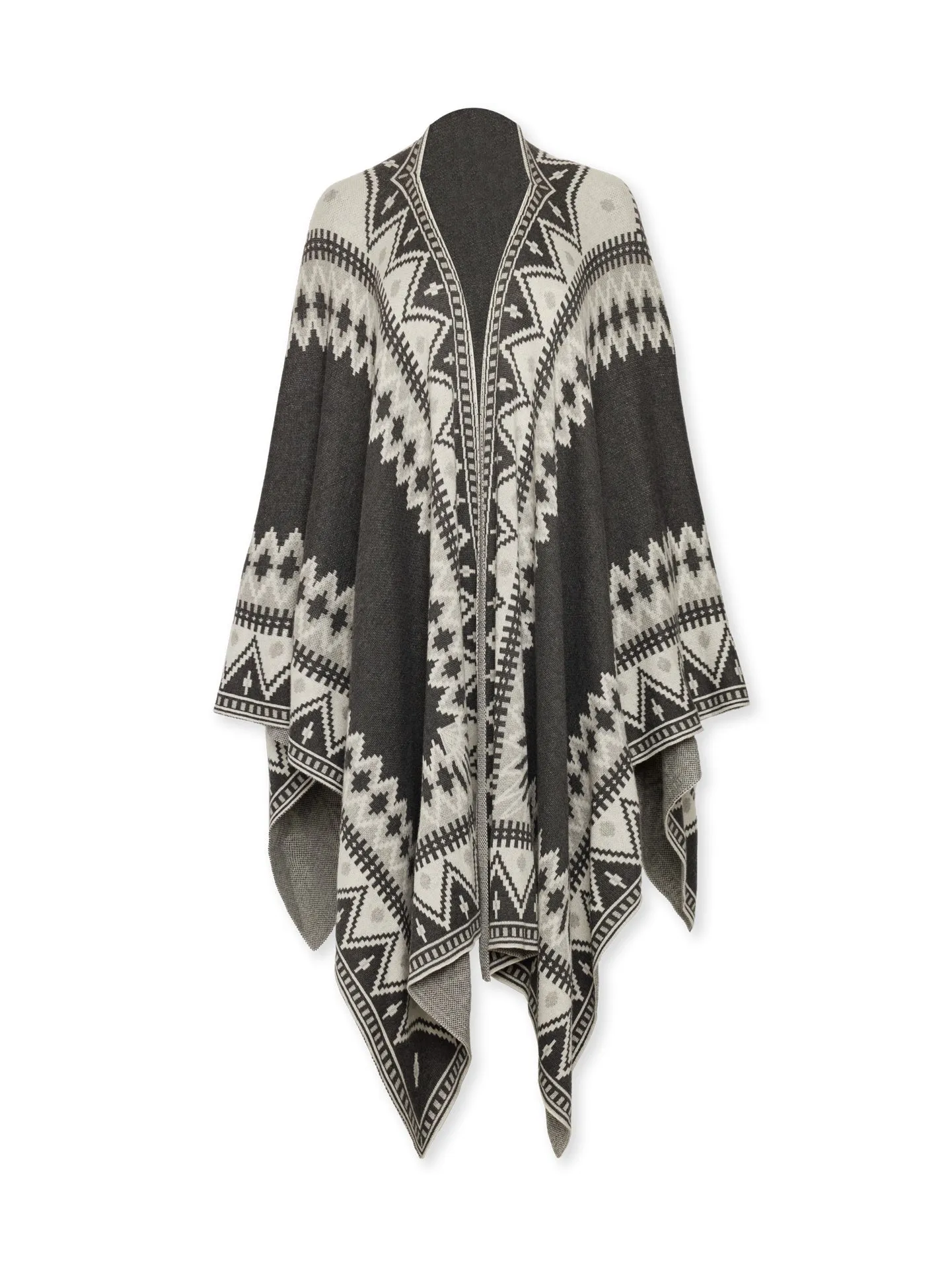 Sweater Poncho - Grey