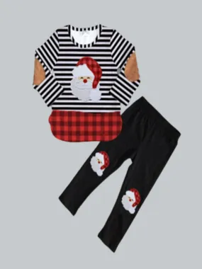 Sweet Santa Patched Legging Set