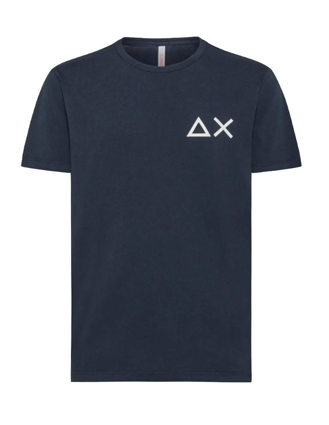 T-shirt Sun68 uomo Big AX logo T34105 blu