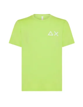 T-shirt Sun68 uomo Big AX logo T34105 lime