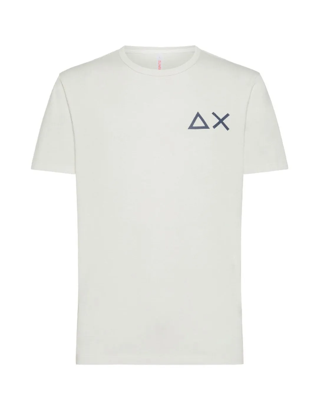 T-shirt Sun68 uomo Big AX logo T34105 panna