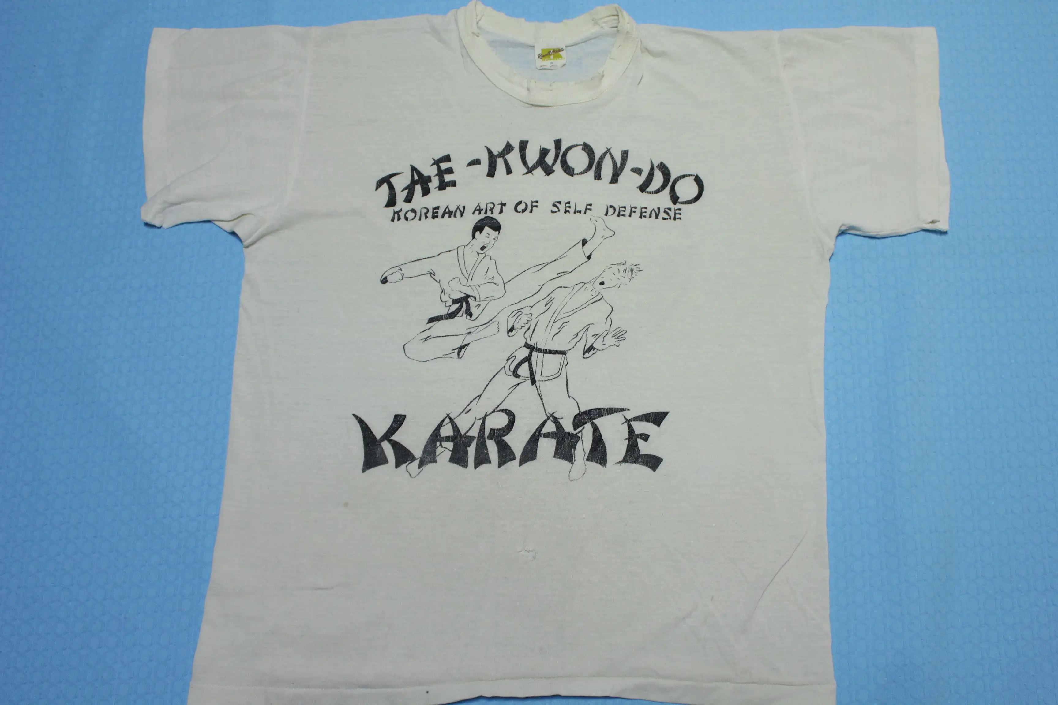 Tae-Kwon-Do Karate Vintage 80's Korean Art of Self Defense T-Shirt