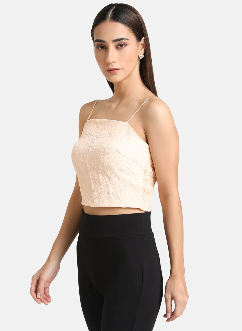 Textured Crop Top