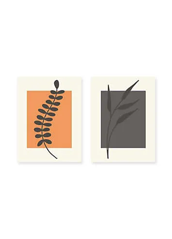 The Art Group Jay Stanley Set of 2 Abstract Minimal Plants 3 & 4 Canvas | Kaleidoscope