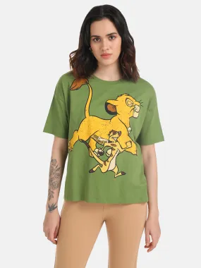 The Lion King  Disney Printed T-Shirt With Sequin Work