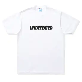 Undefeated Big Logo Tee White