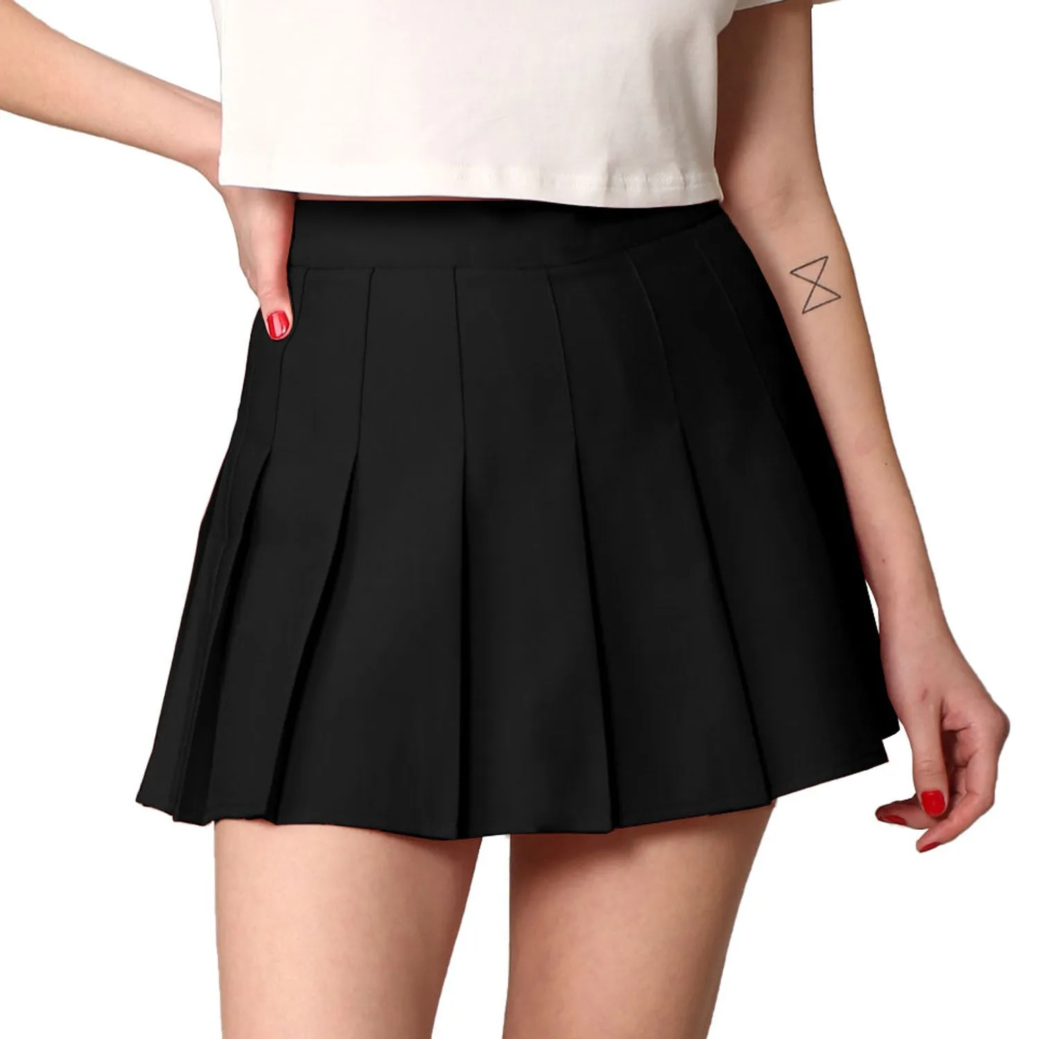 Women's Pleated Active Skort with Shorts and Phone Pocket