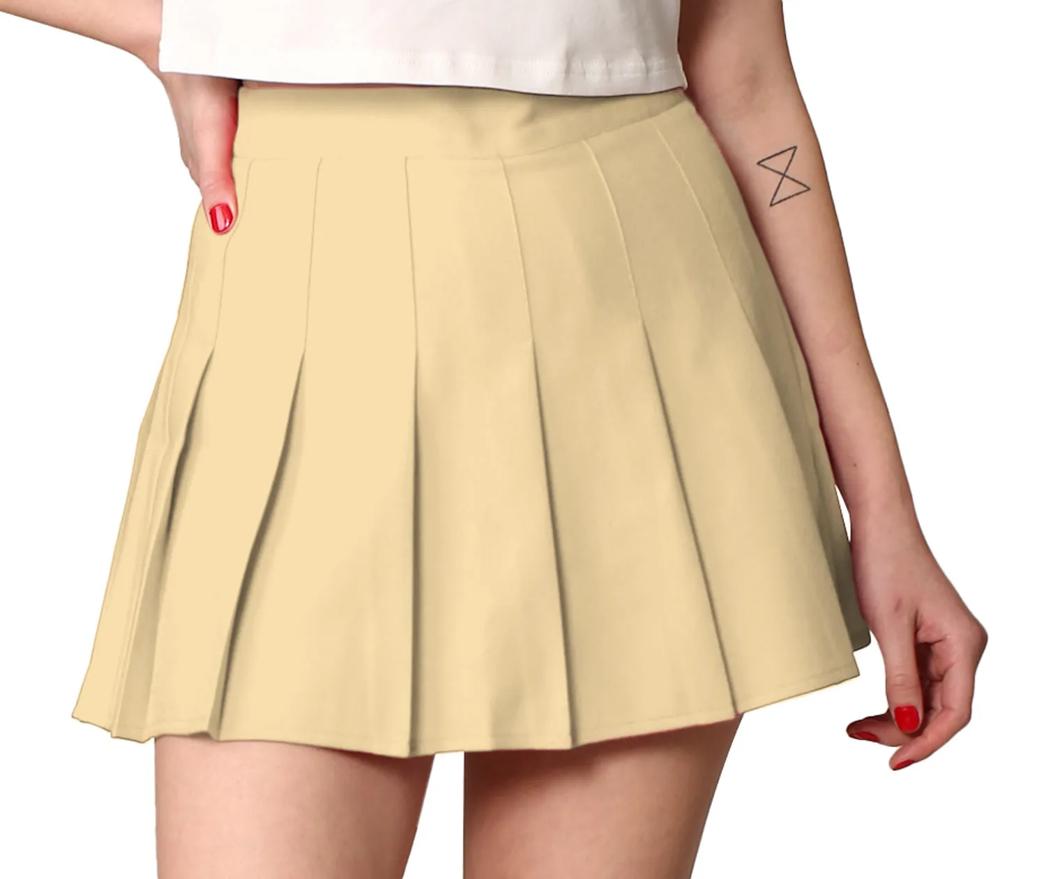 Women's Pleated Active Skort with Shorts and Phone Pocket