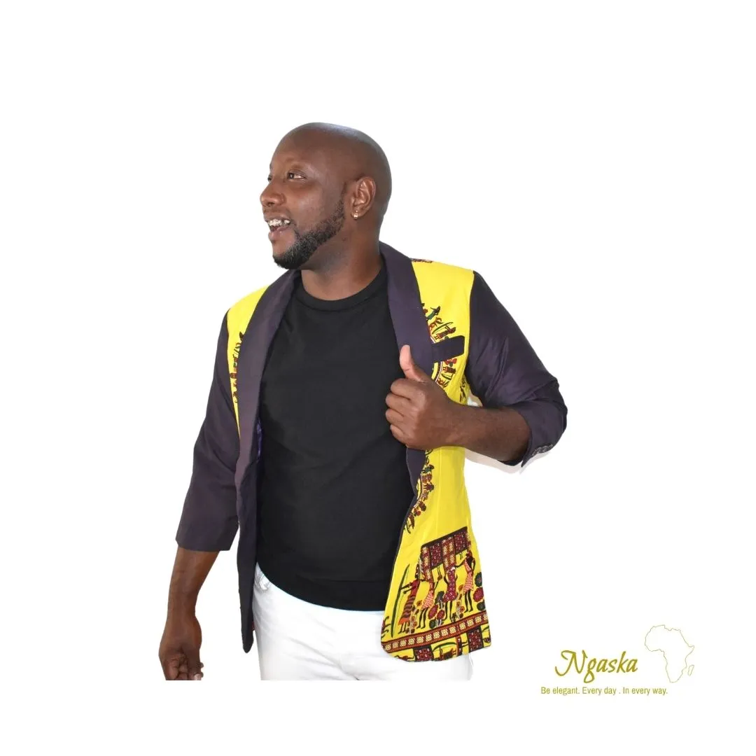 Yellow Dashiki Jacket DJY